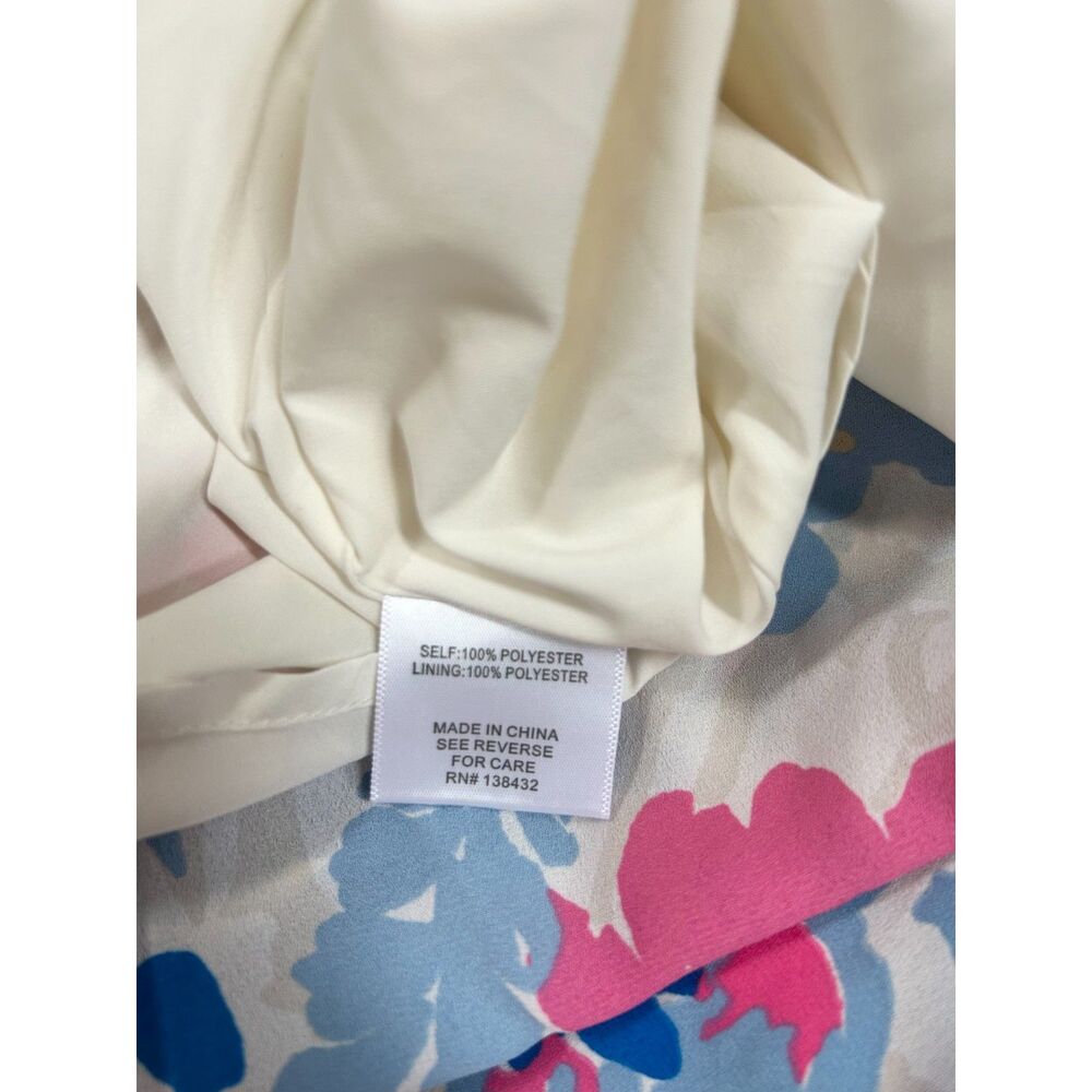 ModCloth "Exciting Find" Blue & Pink Floral Pattern Belted Shirt Dress - Size S - Picture 6 of 9